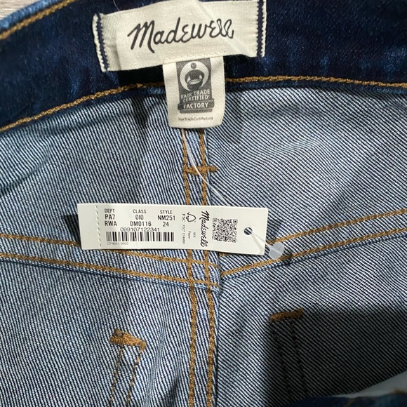 Women's Madewell Skinny Flare‎ Dark Wash NM251 Jeans 24 - Picture 4 of 7